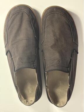 OluKai Classic Canvas Slip-On Shoes Brown Mens 13